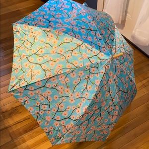 Totes Cherry Blossom Automatic Open Umbrella